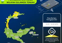 Cuaca Tolitoli, Buol dan Parigi Moutong Cerah Berawan