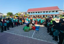 Siswa SD Negeri Percontohan Tolitoli Praktikkan Cinta Lingkungan