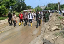 Bupati Parigi Moutong Pantau Lokasi Banjir Bandang di Desa Avolua