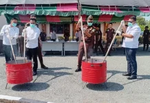 Kejari Buol Musnahkan Barang Bukti dari 27 Perkara Inkracht