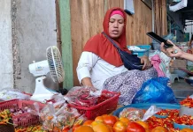 Musim Kemarau Harga Cabai di Pasar Masomba Palu Melonjak