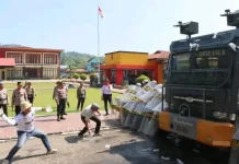 Asah Kesiapsiagaan, Polres Tolitoli Gelar Latihan Dalmas