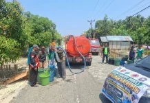 BPBD Buol Salurkan Air Bersih ke Warga Desa Bungkudu