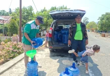 GP Ansor Buol Salurkan Air Minum untuk Warga Desa Bungkudu