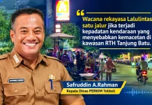 RTH Tanjung Batu Tolitoli Diantisipasi dengan Rekayasa Lalu Lintas