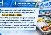 SPPG Baolan 3 Tunda Penyaluran MBG akibat Kendala Dana Operasional