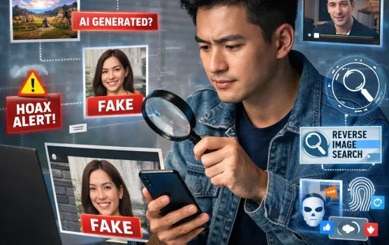 Bedakan Postingan Media Sosial Buatan AI dan Konten Asli