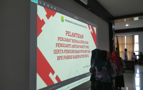 Bupati Buol Lantik Pj Kepala Desa, PAW Anggota BPD dan Kukuhkan Pengurus PPDI