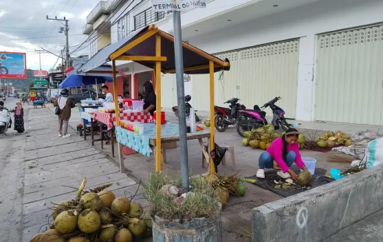 Berkah Ramadhan, Penjual Kelapa Muda Raup Rezeki Harian