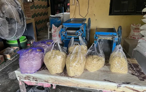 Menjelang hari Raya idul Fitri pesanan mie giling solo meningkat pesat