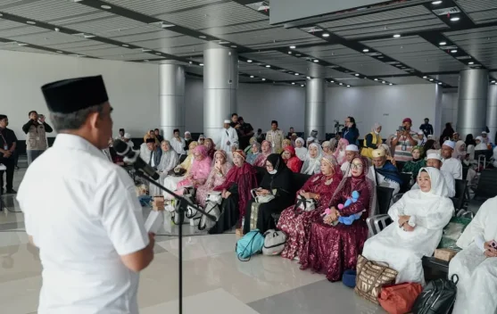 Gubernur Anwar Hafid Sambut Kepulangan Jamaah Haji Sulteng