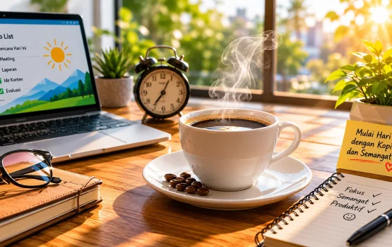 Kopi Pagi Bantu Tingkatkan Fokus dan Energi untuk Memulai Aktivitas