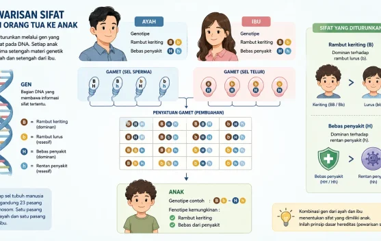 Mengenal Hereditas, Pewarisan Sifat yang Memengaruhi Kehidupan Manusia