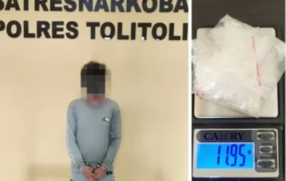 Polisi Amankan Terduga Pengedar Sabu 11,95 Gram di Tolitoli