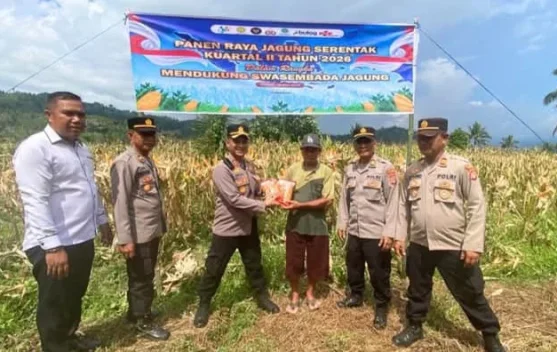 Sinergi TNI-Polri Perkuat Ketahanan Pangan di Lampasio