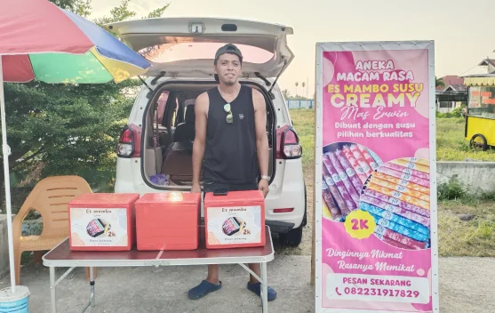 Es Mambo Creamy Erwin Laris Manis di Stadion Nopi Tolitoli