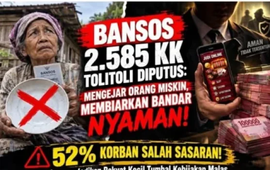 Bansos 2.585 KK di Tolitoli Dinonaktifkan, Dinsos Buka Klarifikasi