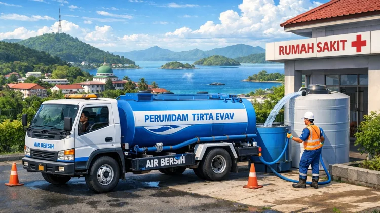 Antisipasi Gangguan Air Perumdam Tirta Evav Siapkan Mobil Tangki