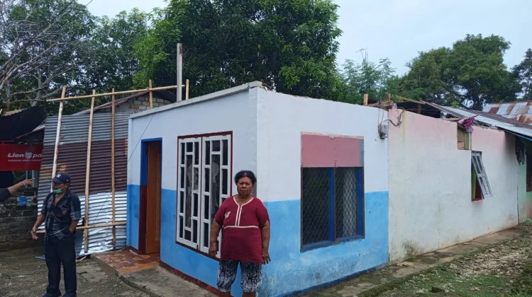 Korban Bencana Mohon Dinas Teknis  Rehabilitasi  Rumah Dampak Angin Kencang