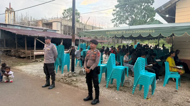 Peringati Jumat Agung, Polres Tual Terjunkan 92 Personil Amankan Gereja