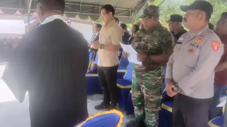 Koramil 1503-02/Elat Hadiri Pembangunan Rumah Dinas dan Home Stay Klasis Kei Besar