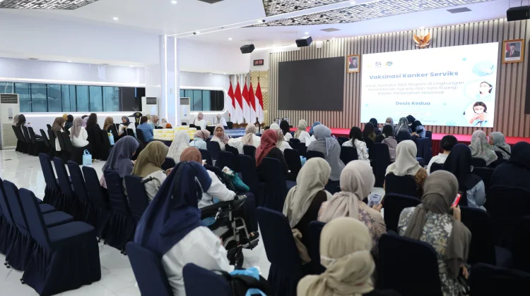Vaksinasi Kanker Serviks di ATR/BPN, Lindungi Perempuan