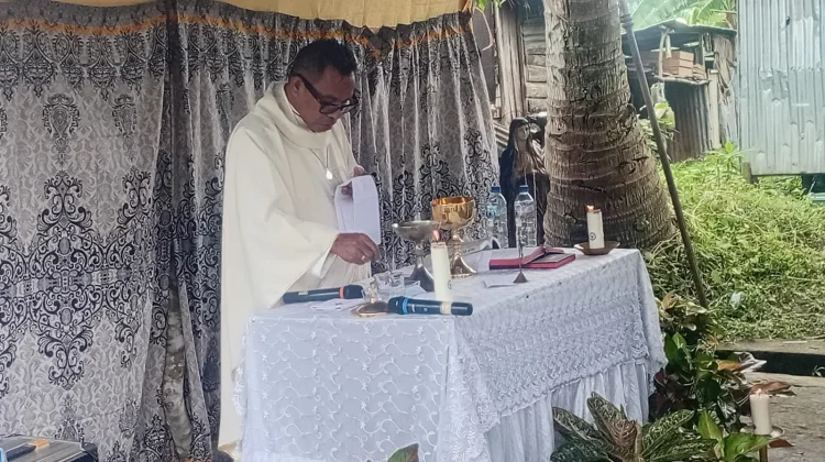 Misa Paskah ke-4 di Komunitas Basis Kilo 9 Dobo Berlangsung Khidmat