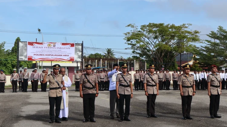 Polres Kepulauan Aru Gelar Sertijab Pejabat Utama Jajaran