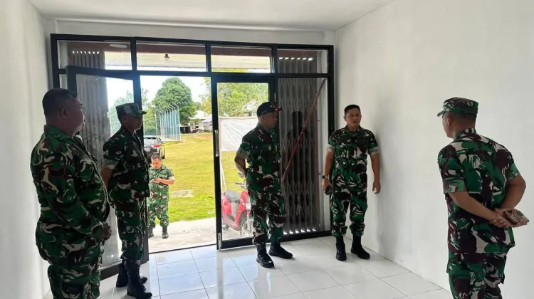 Kodim 1503/Tual Terima Kunjungan Kerja Sahli Pangdam XV/Pattimura Bidang OMSP
