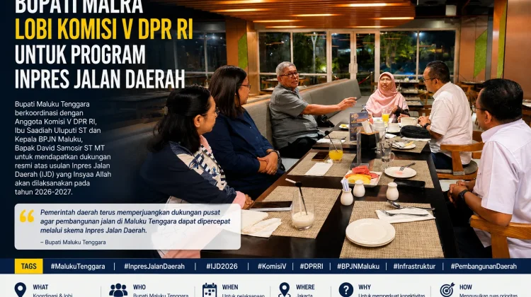 Bupati Malra Lobi Komisi V DPR RI untuk Program Inpres Jalan Daerah