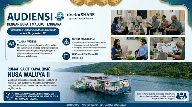 doctorSHARE Hadirkan Rumah Sakit Kapal untuk Layani Warga Kei Besar