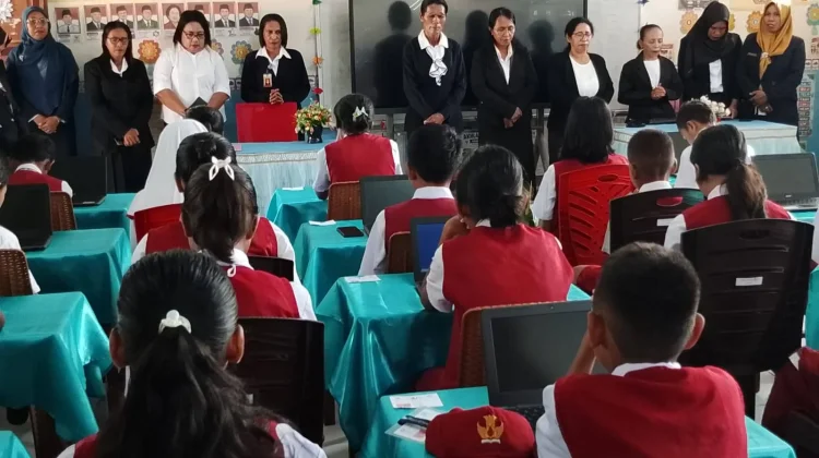 Ujian Satuan Pendidikan (USP) SD Inpres Ohoijang di Ikuti 53 Siswa
