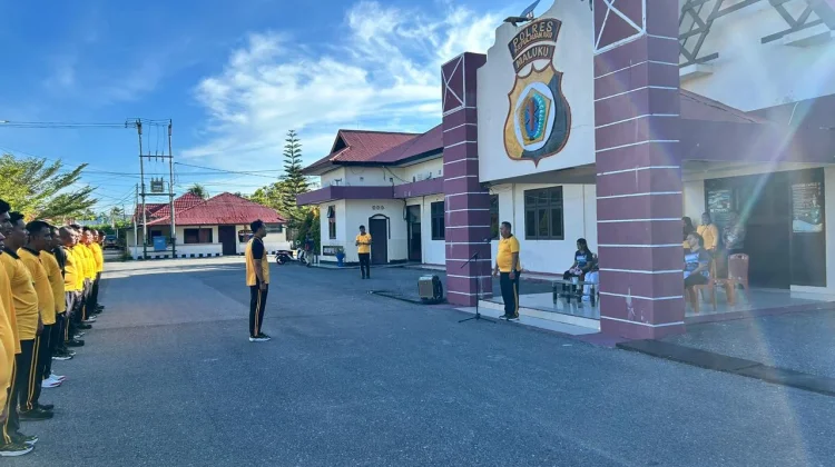 Menyongsong HUT Bhayangkara, Polres Aru Gelar Challenge Turunkan Berat Badan