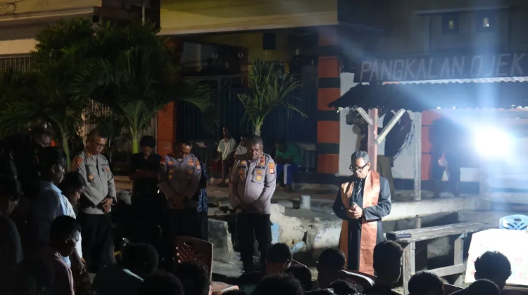 Polres Aru gandeng Tokoh Agama Gelar Doa Bersama Antisipasi Gangguan Kamtibmas
