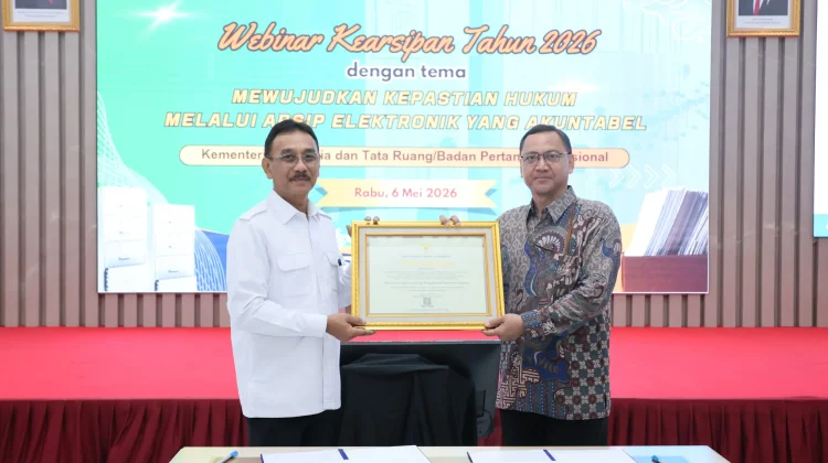 Kementerian ATR/BPN Raih Penghargaan ANRI