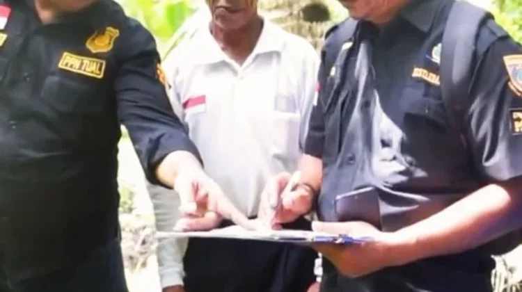 Satgas  Survei Calon Lokasi Calon KNMP di Ohoi Feer