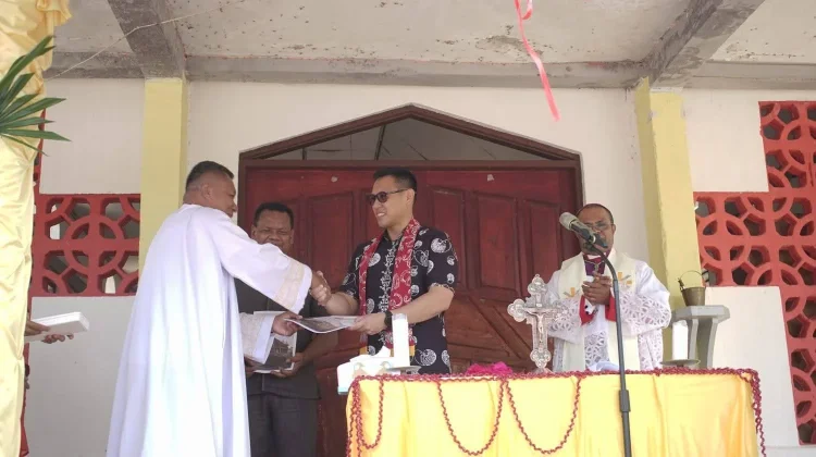 Peletakkan Batu Pertama Gereja Semawi berlangsung Khidmat