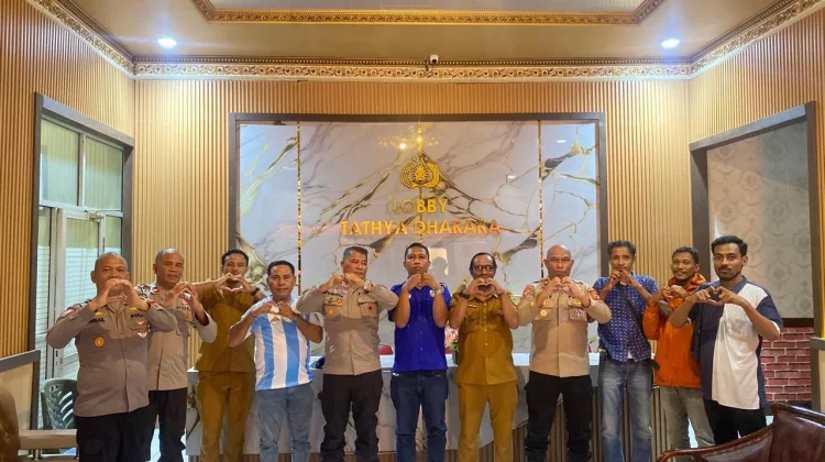 KNPI Kota Tual dan Audiensi Dengan Wakapolres Tual, Rencana Gelar Pawai  Bola Damai