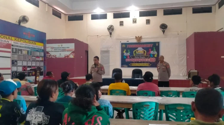 Kapolres Aru Buka Lomba Ludo HUT Bhayangkara ke-80