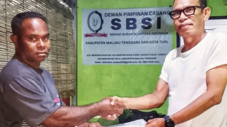 Pangkalan Ojek Merah Putih Pelabuhan Tual Resmi Bergabung dengan SBSI