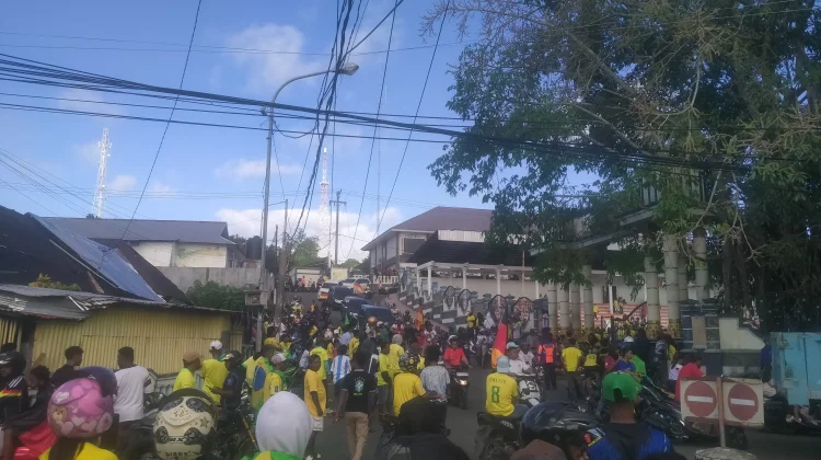 Konvoi Piala Dunia 2026, di Lapangan Lodar El Kota Tual