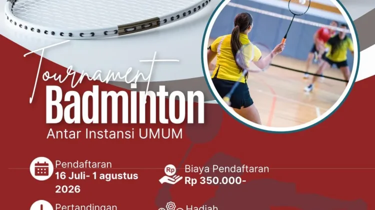Turnamen Badminton IDI 2026, antara Instasi Kota Tual dan Kabupaten Malra