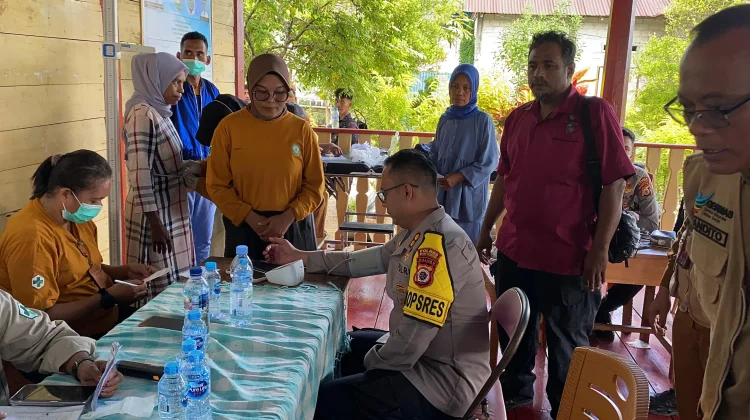 Polres Malra Gelar Bakti Kesehatan Bagi Warga 2 Desa