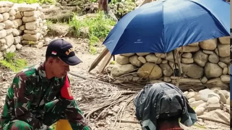 Babinsa Yamtimur Bentuk Solidaritas Warga