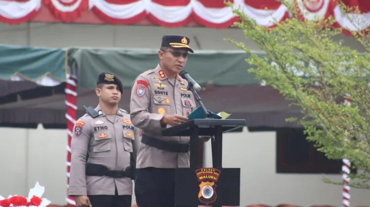 Polres Kepulauan Aru Gelar Korps Rapor Kenaikan Pangkat Personil