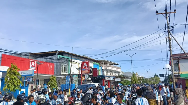 Konvoi Akbar Kemenangan Argentina, Ribuan Pendukung Padati Kota Langgur dan Tual