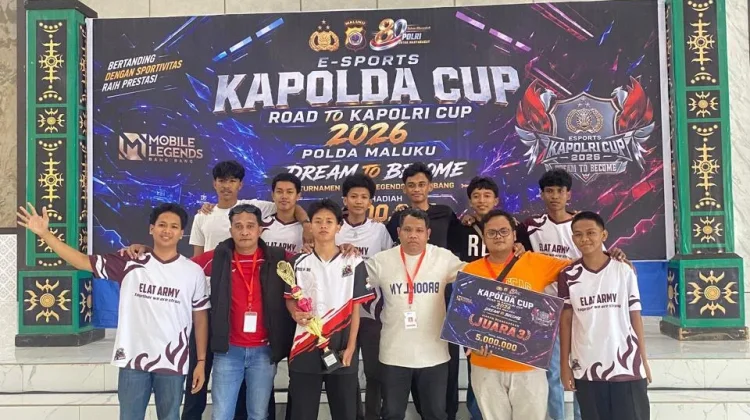 Tim E-sport Polres Tual Sukses Raih Juara 3 di Ajang Mobile Legends Kapolda Cup