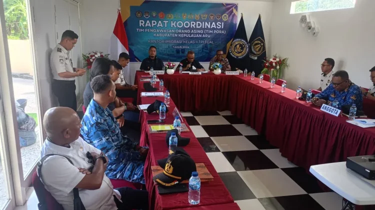 Kantor Imigrasi Kelas II TPI Tual Perkuat Pengawasan Orang Asing Bersama Tim Pora