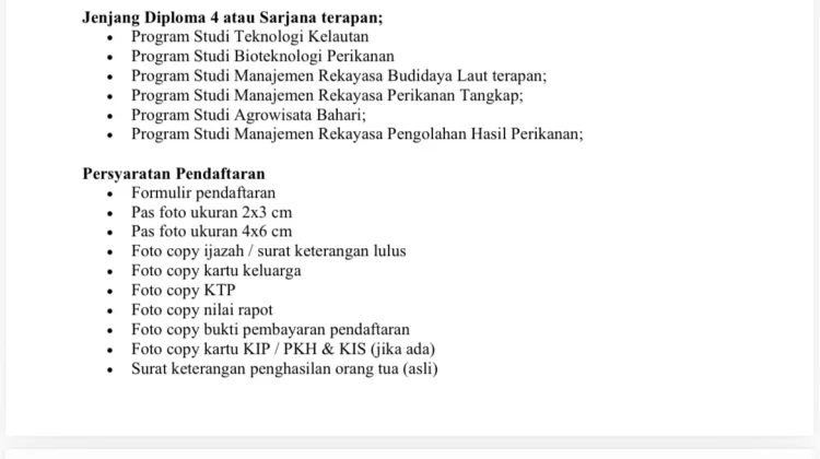 Polikant Tual Buka Pendaftaran Mahasiswa Baru Jalur Mandiri hingga 29 Juli 2026