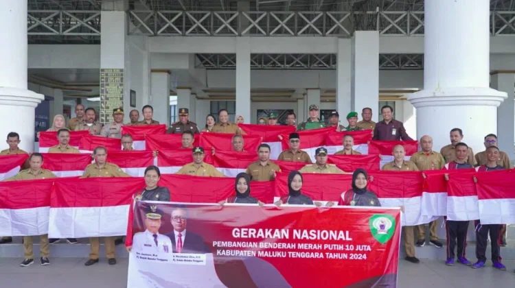 Pemkab Malra Ajak OPD Sukseskan Gerakan Pembagian 10 Juta Bendera Merah Putih
